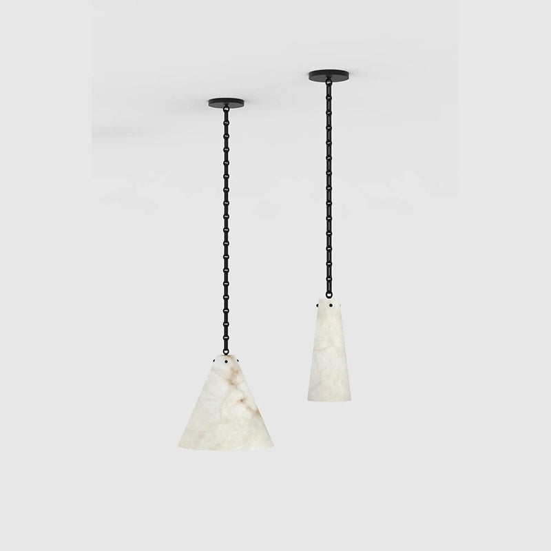 Contemporary Casey Large Alabaster Pendant Light For Kitchen Island, Living Room