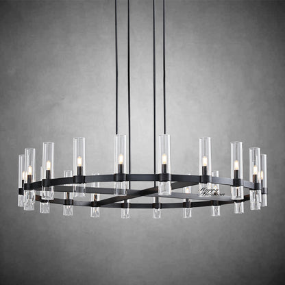 xinyue Lighting Rebecca Round Chandelier 60″, 20-Lights