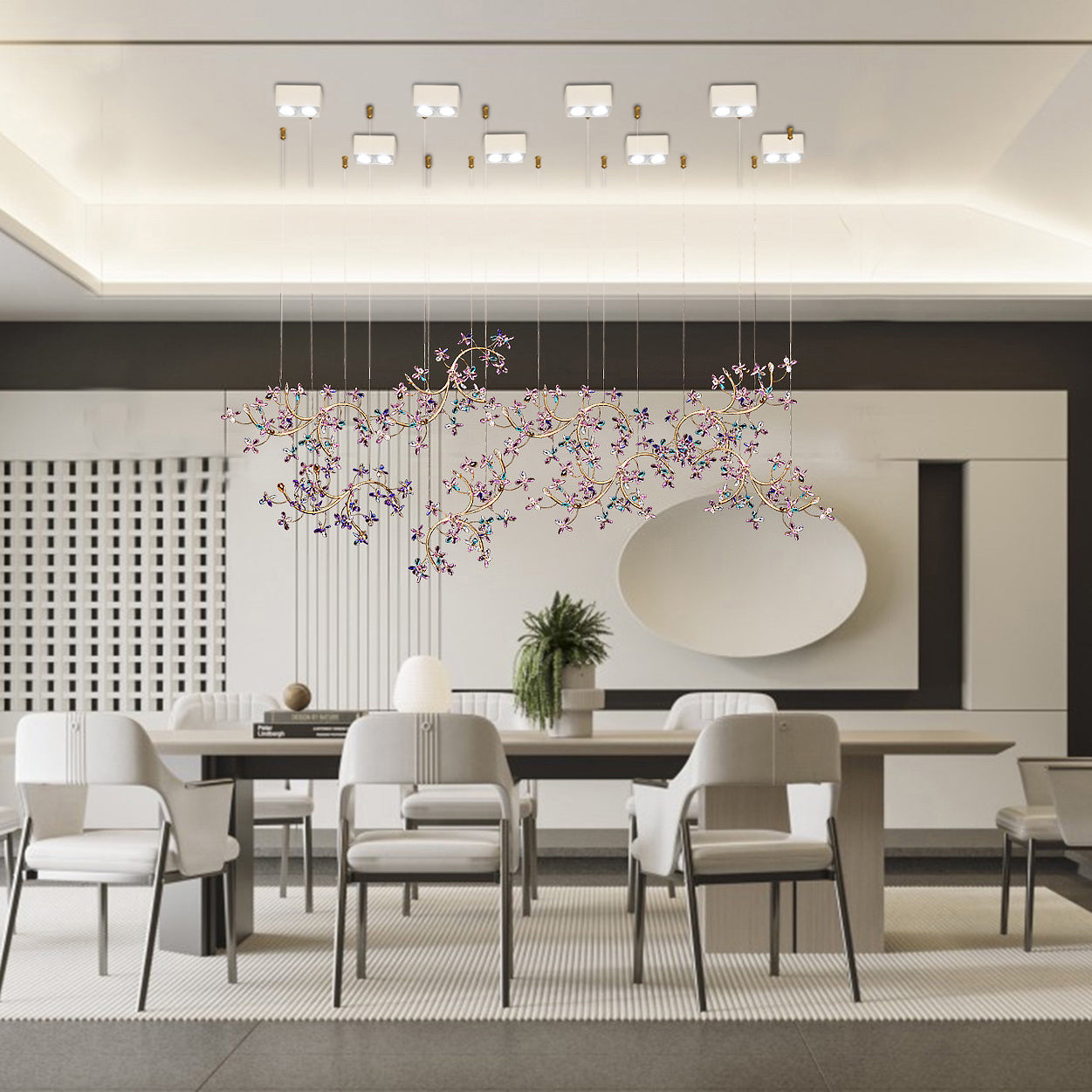 Modern Crystal Branch Chandelier Luxury Home Lighting