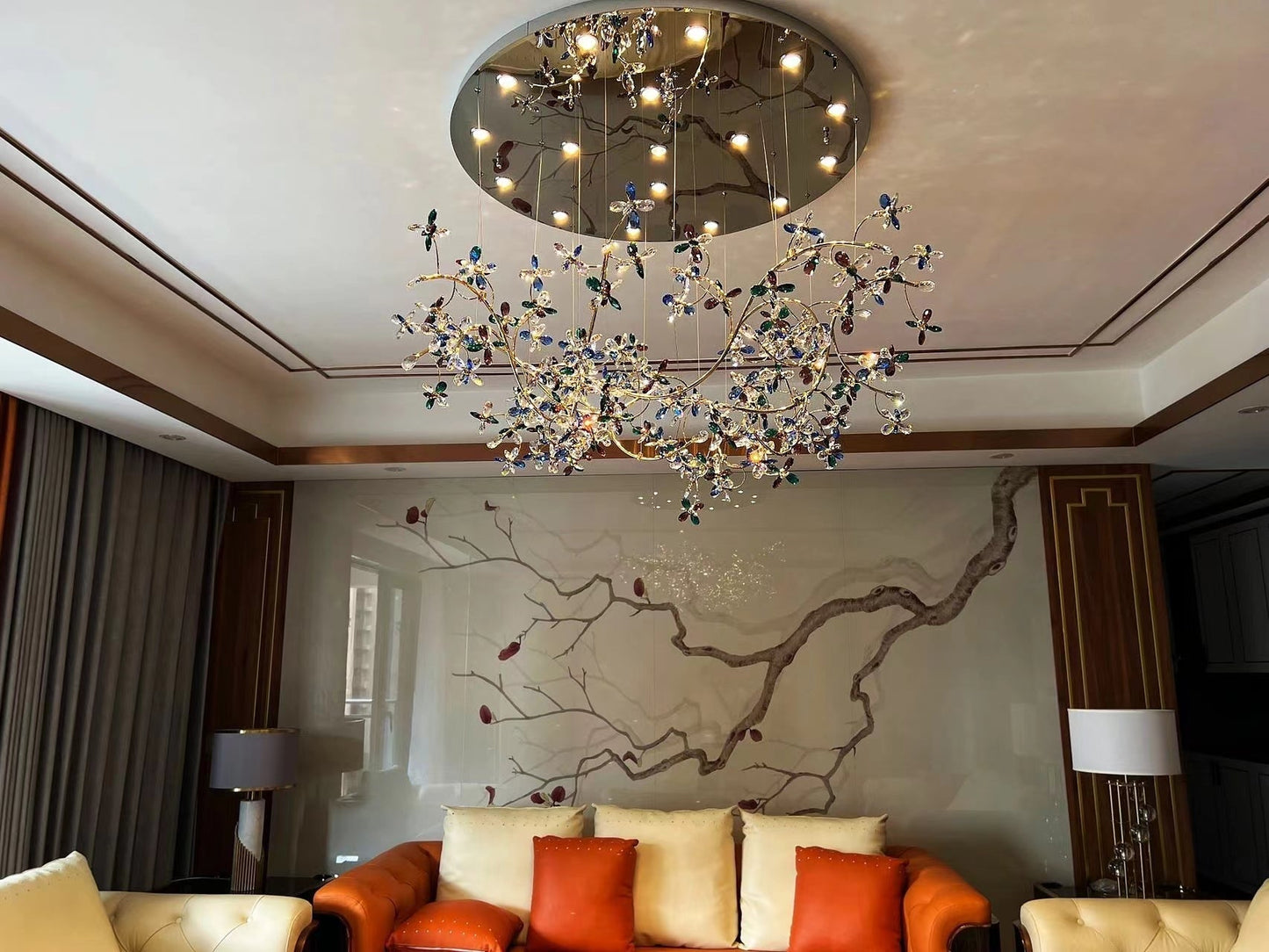 Modern Crystal Branch Chandelier Luxury Home Lighting
