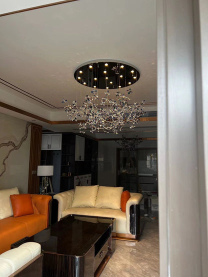 Modern Crystal Branch Chandelier Luxury Home Lighting