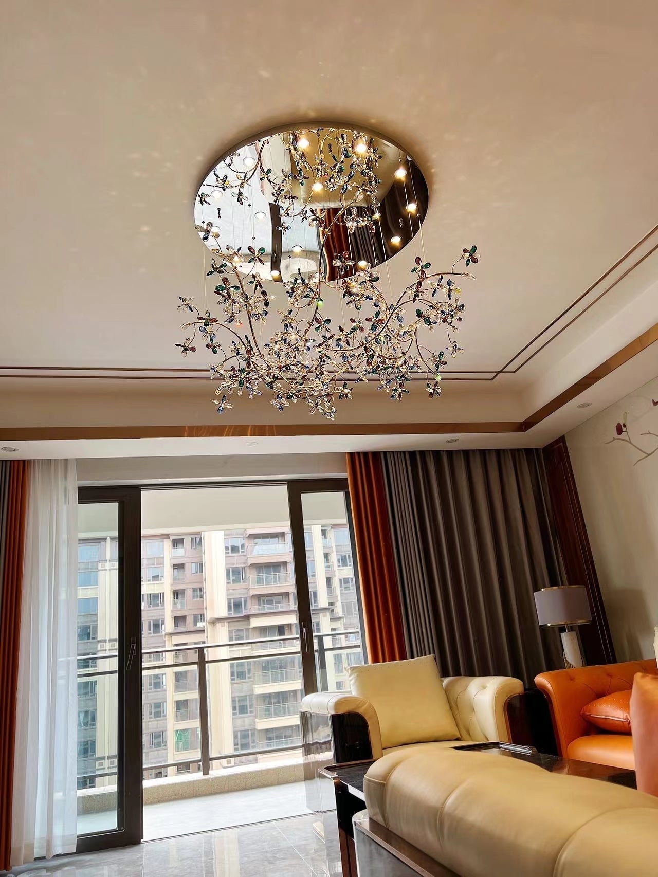 Modern Crystal Branch Chandelier Luxury Home Lighting