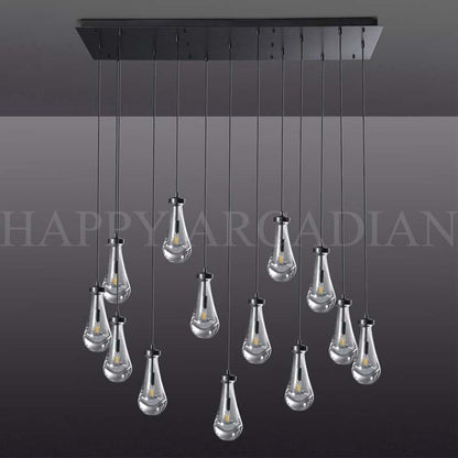 Raindrop Linear Chandelier 54″,13-Lights