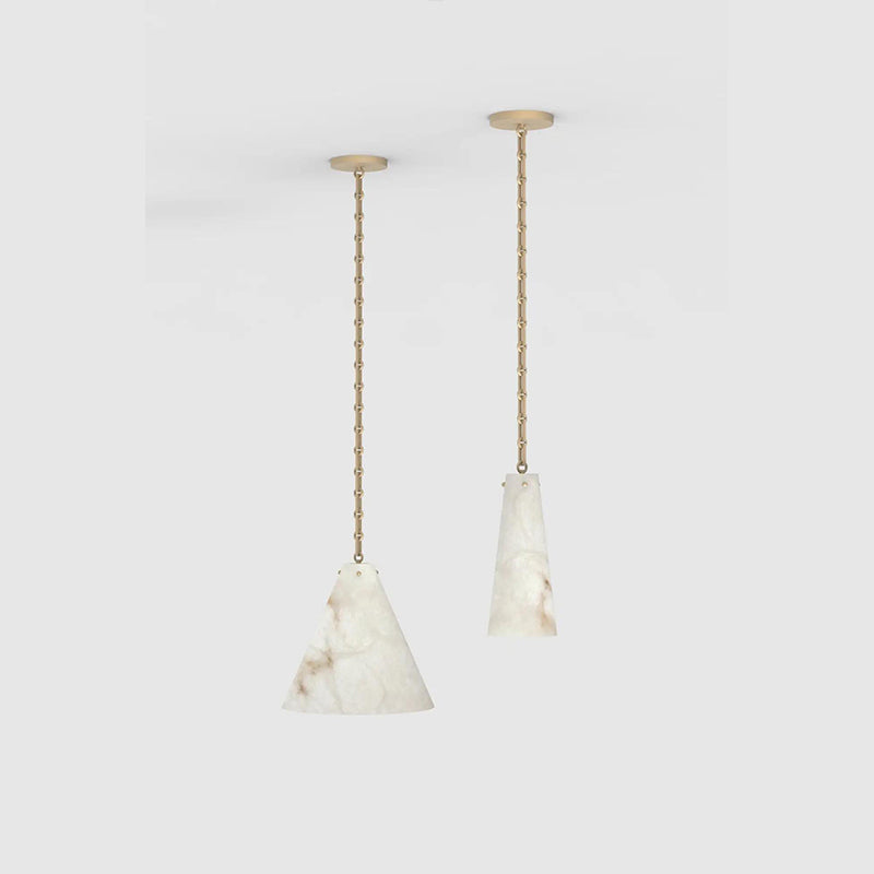 Contemporary Casey Large Alabaster Pendant Light For Kitchen Island, Living Room