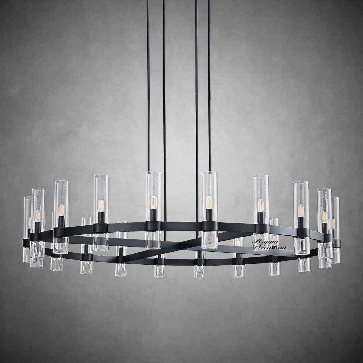 xinyue Lighting Rebecca Round Chandelier 60″, 20-Lights