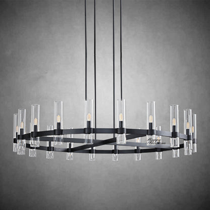 xinyue Lighting Rebecca Round Chandelier 60″, 20-Lights