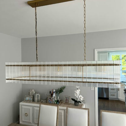 xinyue Lighting Damian Linear Luxury Chandelier L54″