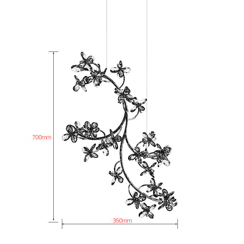 Modern Crystal Branch Chandelier Luxury Home Lighting