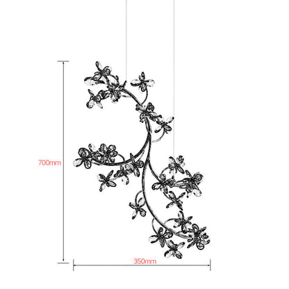 Modern Crystal Branch Chandelier Luxury Home Lighting