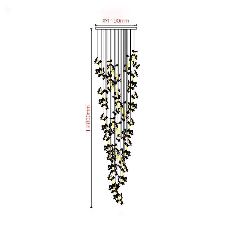Modern Crystal Branch Chandelier Luxury Home Lighting