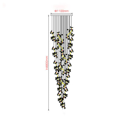 Modern Crystal Branch Chandelier Luxury Home Lighting