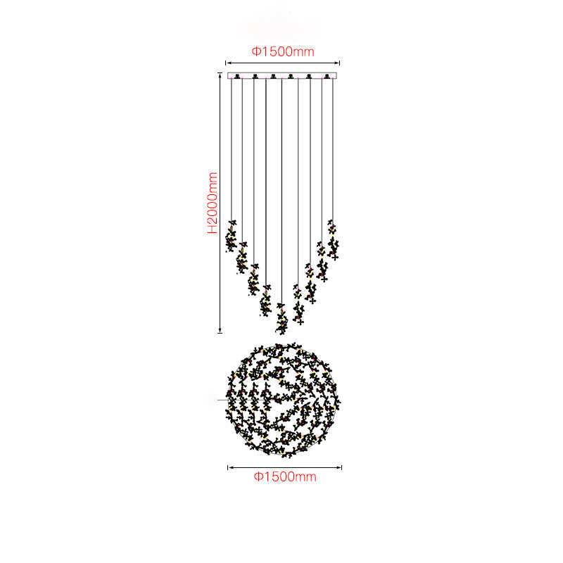 Modern Crystal Branch Chandelier Luxury Home Lighting