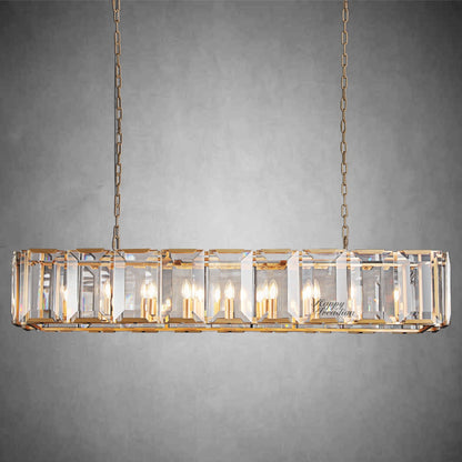 xinyue Lighting Crystal Rectangular Chandelier