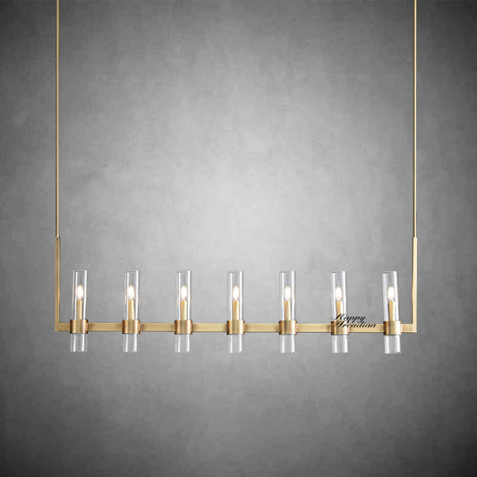 xinyue Lighting Rebecca Linear Chandelier Modern 60", 7-Light