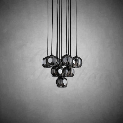 xinyue Bola De Crystal Round Cluster Chandelier 14" 19''