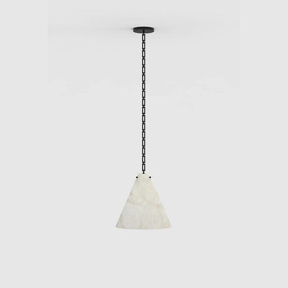Contemporary Casey Large Alabaster Pendant Light For Kitchen Island, Living Room