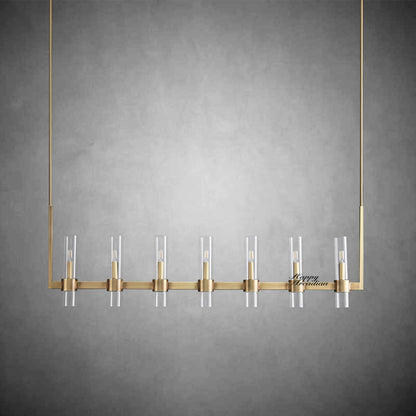 xinyue Lighting Rebecca Linear Chandelier Modern 60", 7-Light