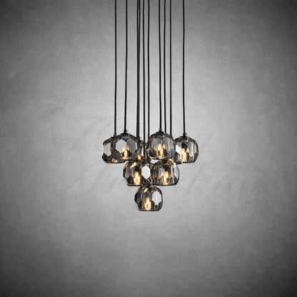 xinyue Bola De Crystal Round Cluster Chandelier 14" 19''