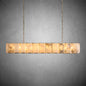 xinyue Calcite Rectangular Chandelier  for Dining Room Bedroom