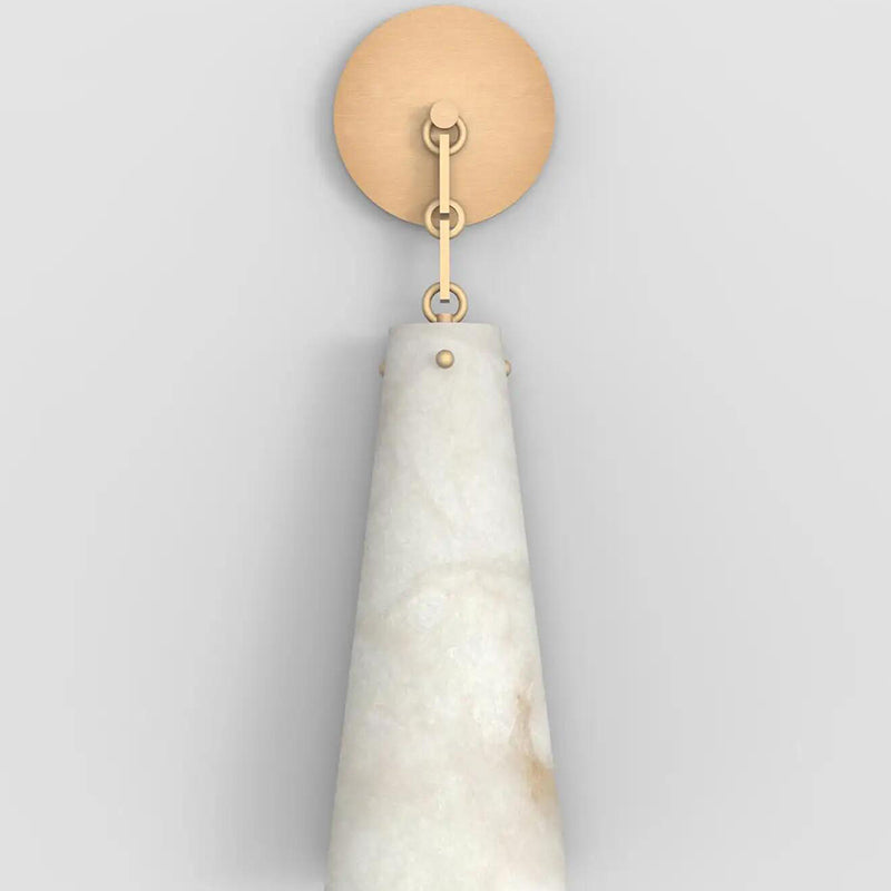 Contemporary Casey Alabaster Wall Sconce For Kitchen Island, Bedroom