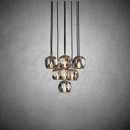 xinyue Bola De Crystal Round Cluster Chandelier 14" 19''