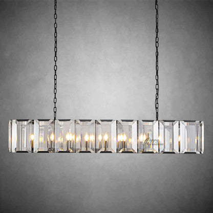 xinyue Lighting Crystal Rectangular Chandelier
