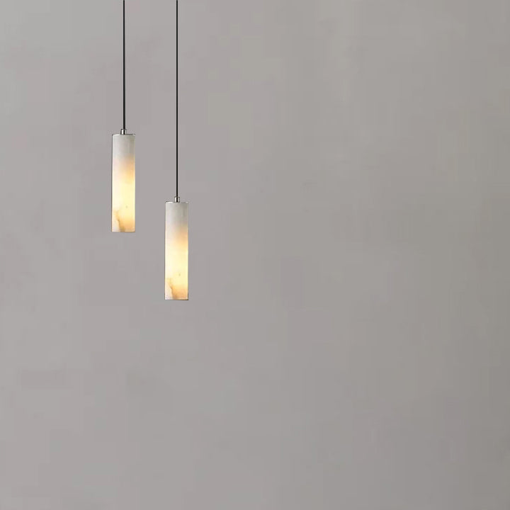 Violet Alabaster Modern Pendant Light For Foyer And Staircase Area