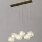 Gavin Alabaster Cubic Pendant For Dining Table, Kitchen Island Pendant