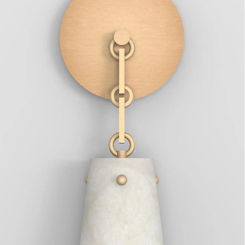 Contemporary Casey Alabaster Wall Sconce For Kitchen Island, Bedroom