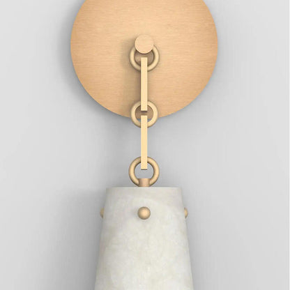 Contemporary Casey Alabaster Wall Sconce For Kitchen Island, Bedroom