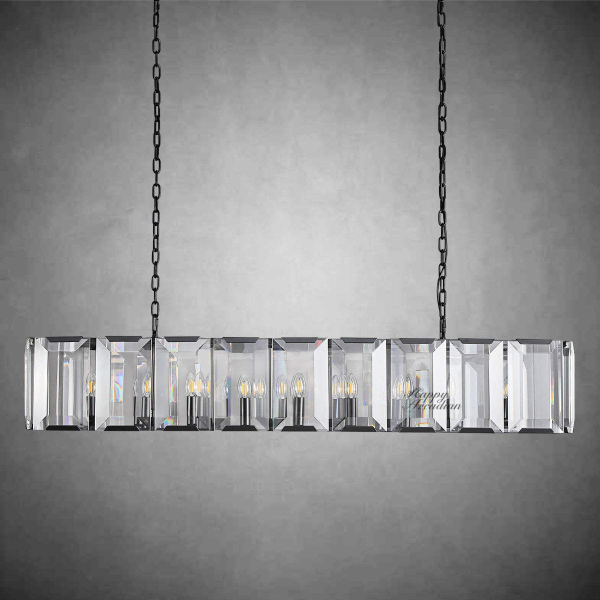 xinyue Lighting Crystal Rectangular Chandelier