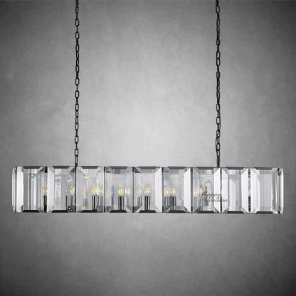 xinyue Lighting Crystal Rectangular Chandelier