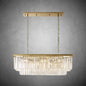 XINYUE 2-Layer Crystal Rectangle Chandelier