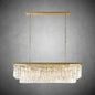 XINYUE 2-Layer Crystal Rectangle Chandelier