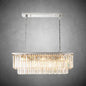 XINYUE 2-Layer Crystal Rectangle Chandelier