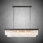 XINYUE 2-Layer Crystal Rectangle Chandelier