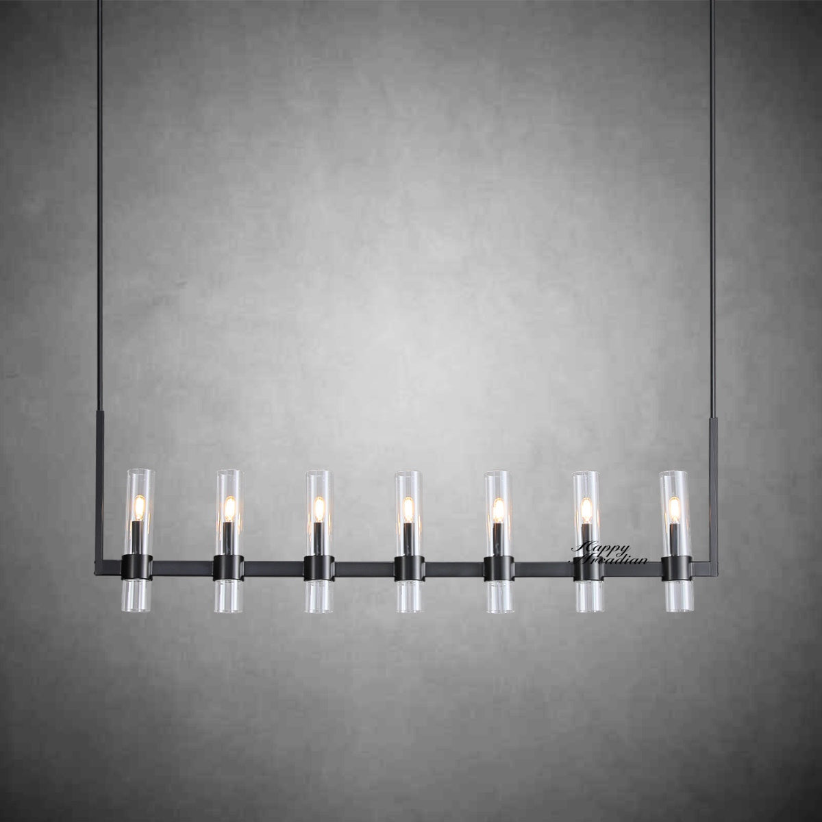 xinyue Lighting Rebecca Linear Chandelier Modern 60", 7-Light