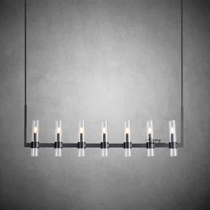 xinyue Lighting Rebecca Linear Chandelier Modern 60", 7-Light