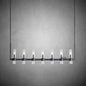 xinyue Lighting Rebecca Linear Chandelier Modern 60", 7-Light