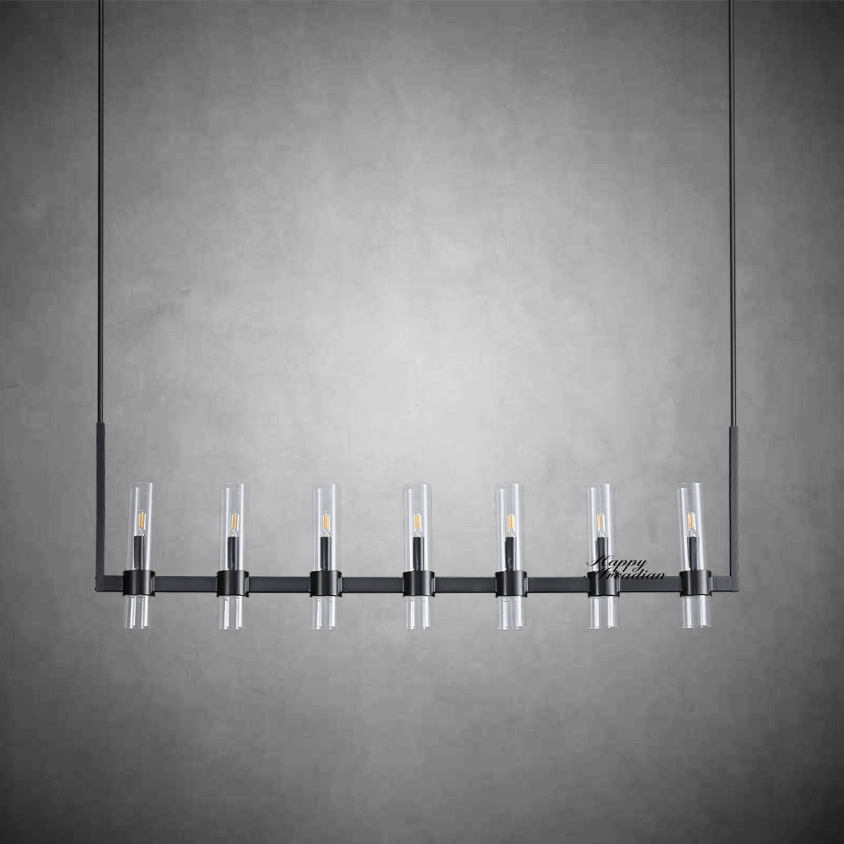 xinyue Lighting Rebecca Linear Chandelier Modern 60", 7-Light