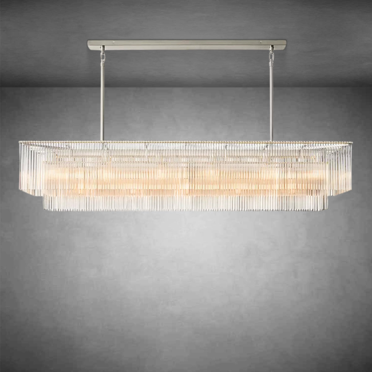 XINYUE Amadeo Rectangular Chandelier 72''