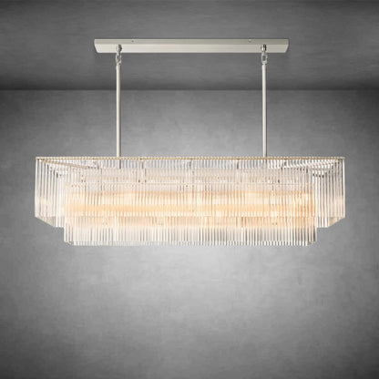 XINYUE Amadeo Rectangular Chandelier 54'' for living room