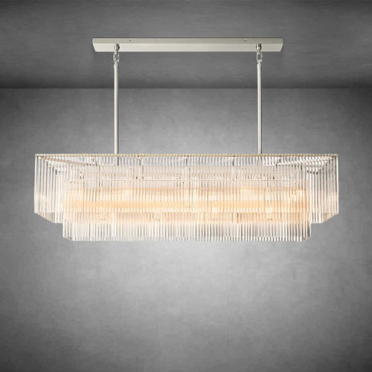 XINYUE Amadeo Rectangular Chandelier 54'' for living room