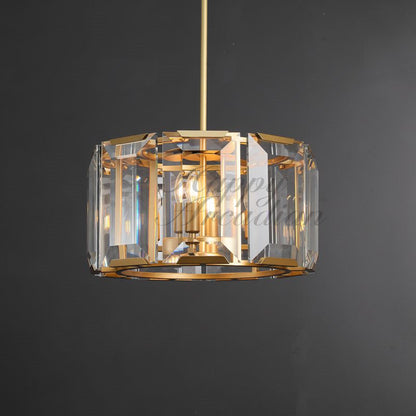 xinyue Lighting Crystal Round Chandelier for Living Room Bedroom Dining Room