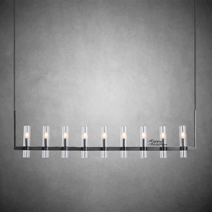xinyue Lighting Rebecca Linear Chandelier Modern 71", 9-Light