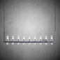 xinyue Lighting Rebecca Linear Chandelier Modern 71", 9-Light