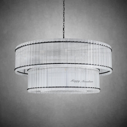 xinyue Lighting Damian Two-Tier Round Chandelier 60"