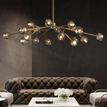 xinyue Lighting  De Smoke Crystal Round Chandelier 60"