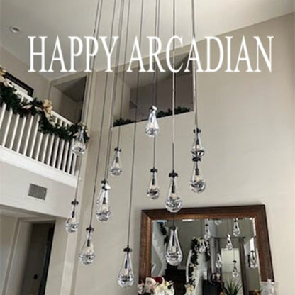 Raindrop Linear Chandelier 54″,13-Lights
