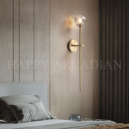 xinyue Lighting Bola De Long Style Clear Crystal Wall Sconces